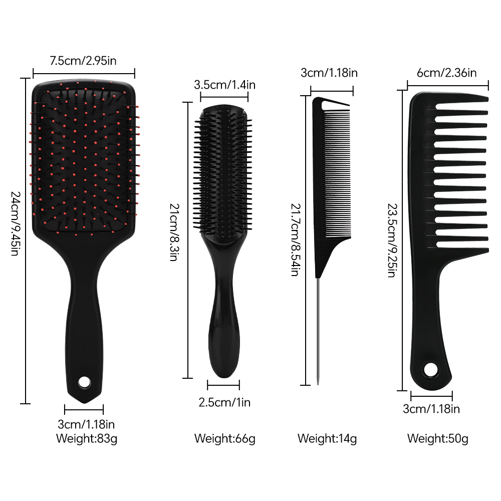 hair brushes for women hair comb set